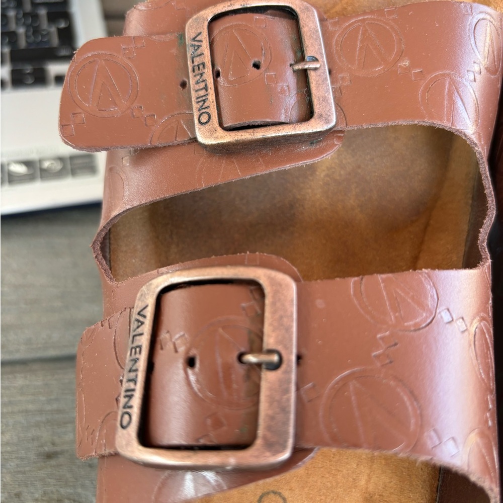 Valentino sandles Birko brown size 9